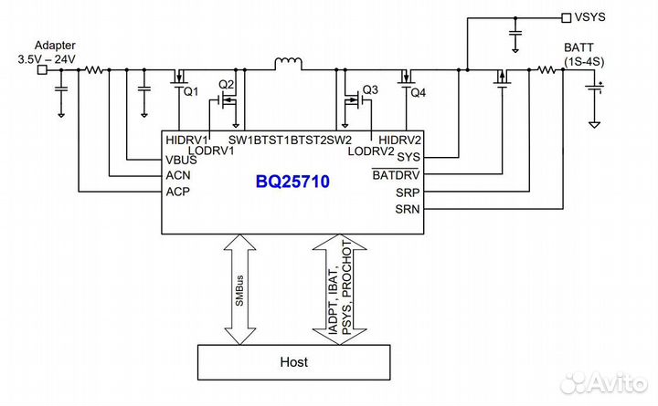 Микросхема BQ25710