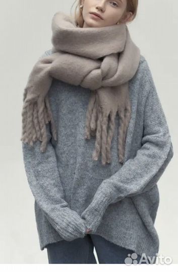 Шарф большой теплый мягкий