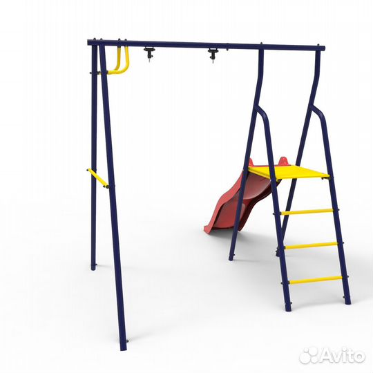 Уличная горка для детей с качелями Rokids удк-1