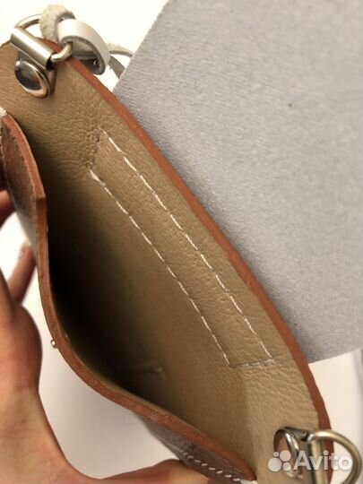 Сумка натуральная кожа мини 19/12см
