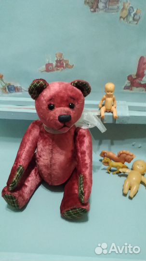 Мишка Тедди, плюшевый, ручная работа