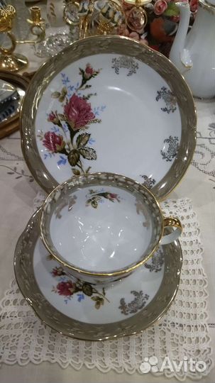 Чайная тройка. Chodziez Розы