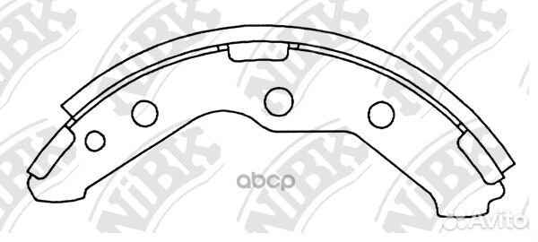 Колодки тормозные барабанные задние NiBK FN2366