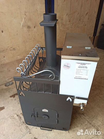 Печь для бани Паровозик 700 бак справа