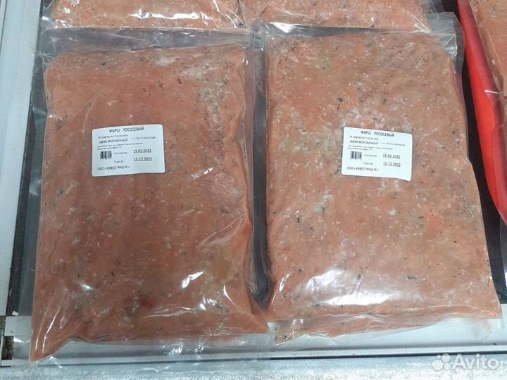 Фарш рыбный лососевый оптом и в розницу