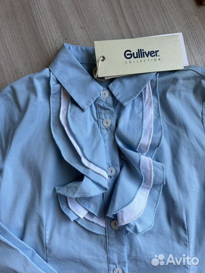 Блузка школьная 128см Guliver