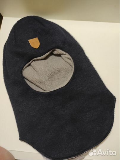 Шапка шлем детский на мальчика зимний на флисе