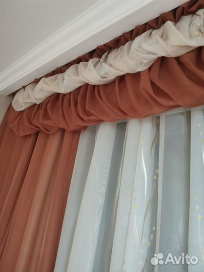 Комплект шторы и тюль