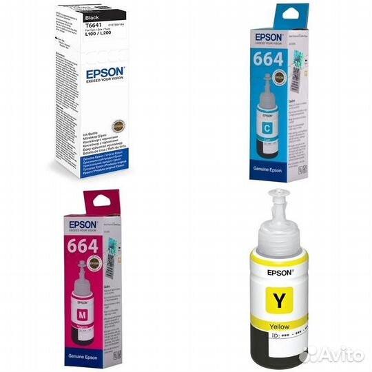 Картридж Epson C13T664498-C13T664398-C13T664298-C1