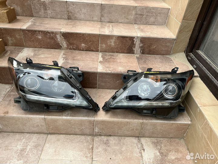 Фары lexus lx570 юбилейные черные оригенал