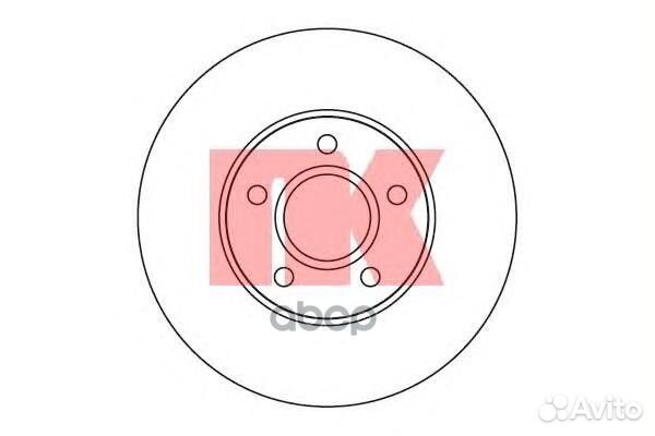 Тормозной диск 204848 Nk