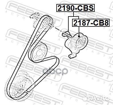 Ролик натяжителя ремня грм ford focus 2011