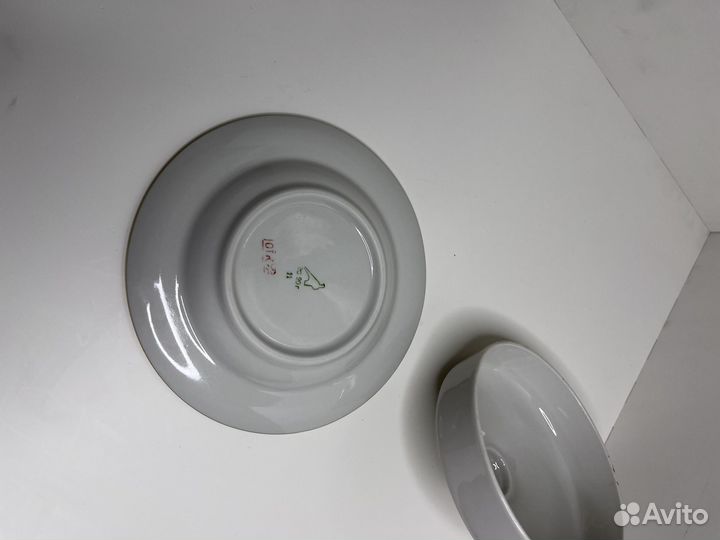 Масленка фарфоровая