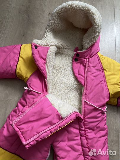Зимний комбинезон для девочки 80