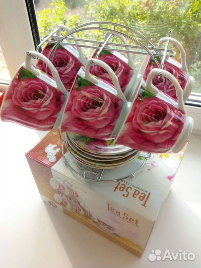 Чайный сервиз фарфор 12 предметов новый