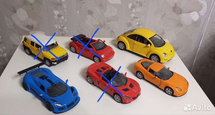 Машинки металлические Kinsmart, коллекционные