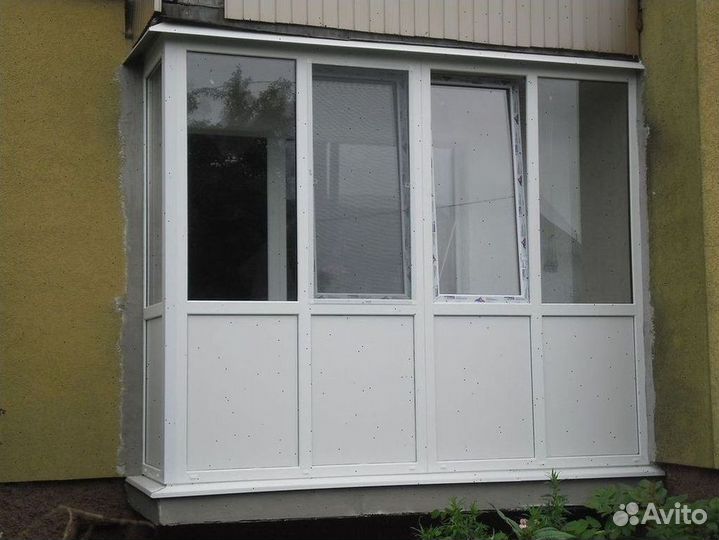 Балкон остекленный в рассрочку