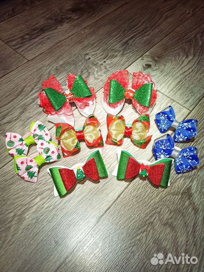 Набор бантиков бантики банты новый год