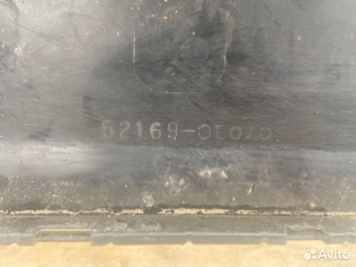 Юбка бампера задняя Toyota Highlander 2013