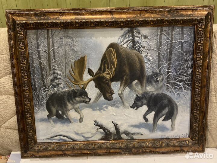 Картина «Волчья охота»