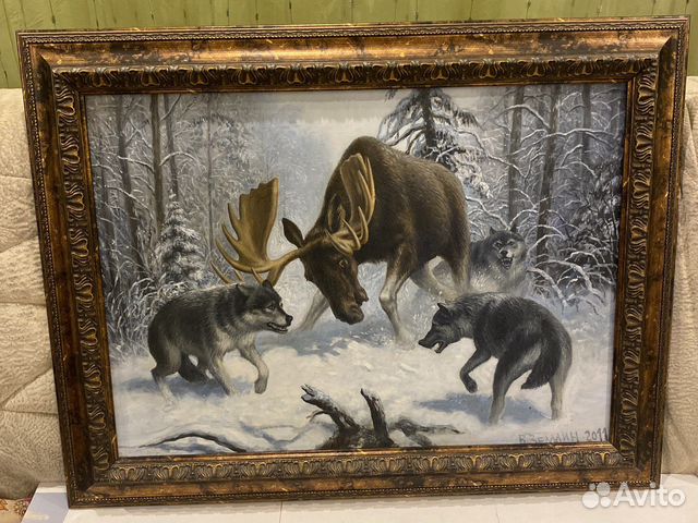 Картина «Волчья охота»