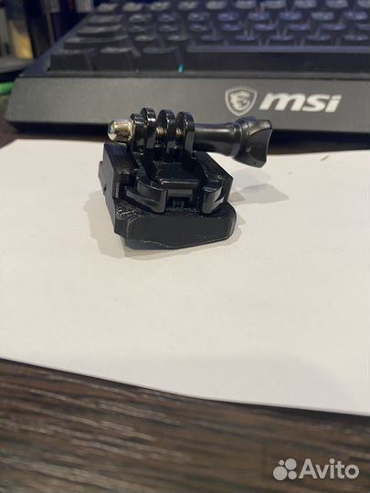 Крепление для экшн камеры на шлем двух типов