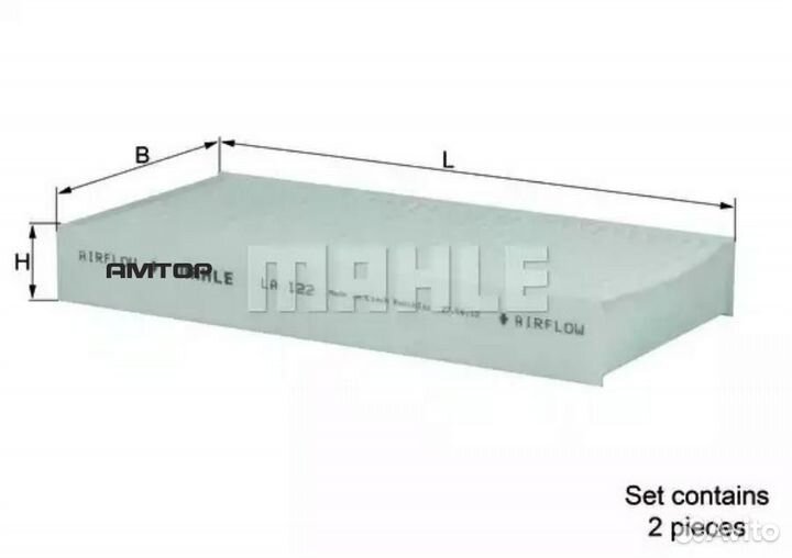 Mahle LA122S Фильтр салонный