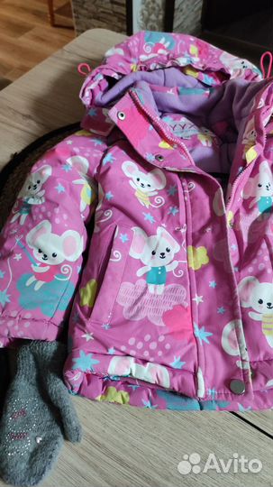 Зимний костюм для девочки 92
