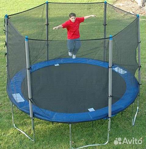 Магазин. Батут каркасный с защитной сеткой