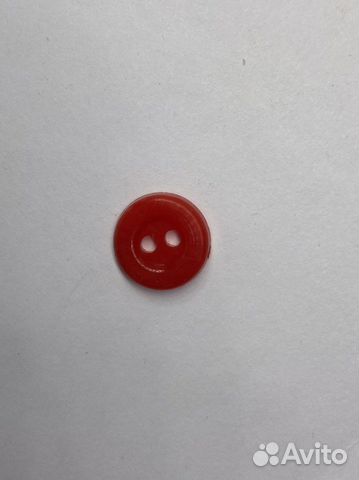 Пуговицы красные советские пластмассовые 11 мм