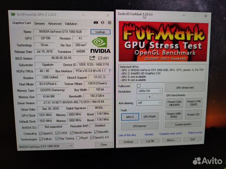 Видеокарта gtx 1060 6gb mini