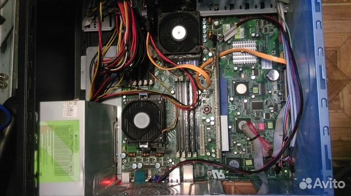 Блок сервера сборе 2 процессора AMD память 8Gb