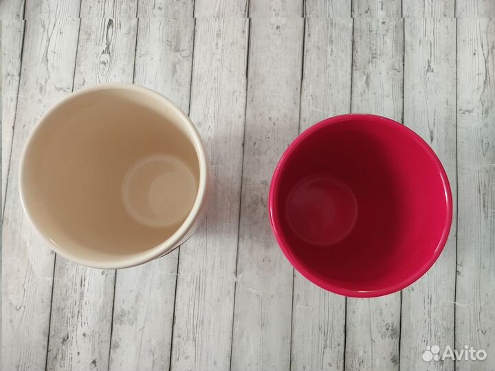 Кашпо керамические Новые цена за 2шт