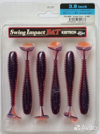 Виброхвосты Keitech Swing Impact Fat