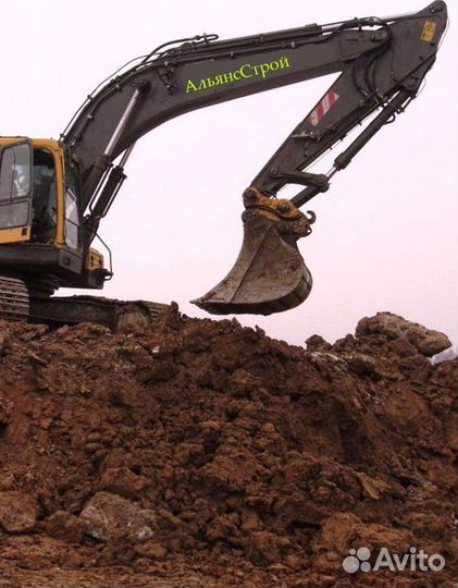 Котлованный грунт для отсыпки участков