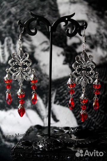 Серебрянное ожерелье + серьги