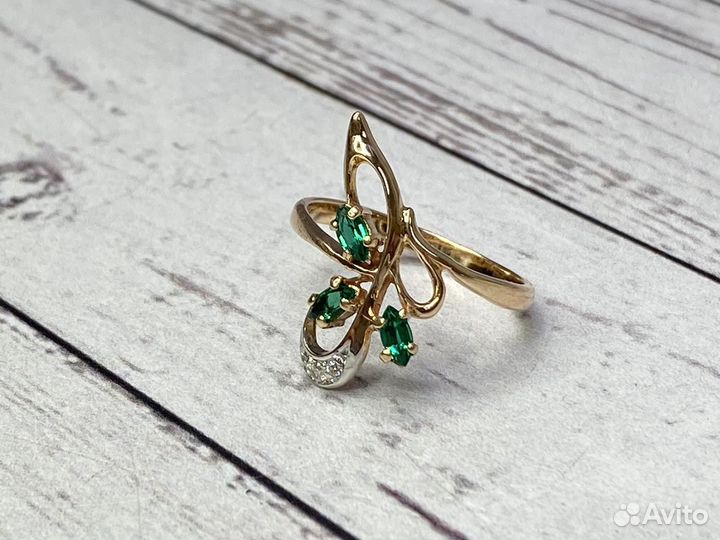 Кольцо золотое 19 р-р (G113)