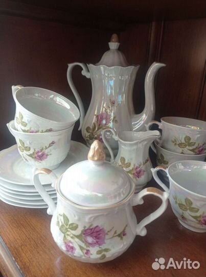 Сервиз чайный роза перламутр