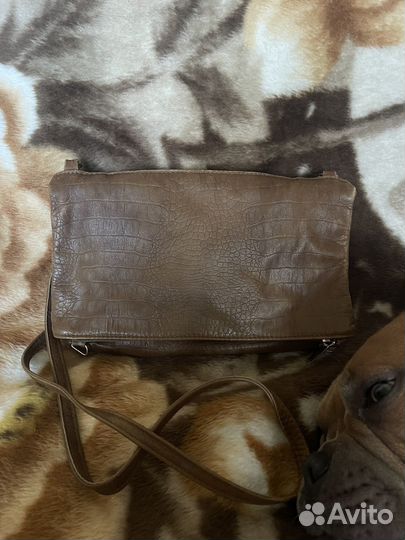 Новая женская коричневая сумка натуральная кожа