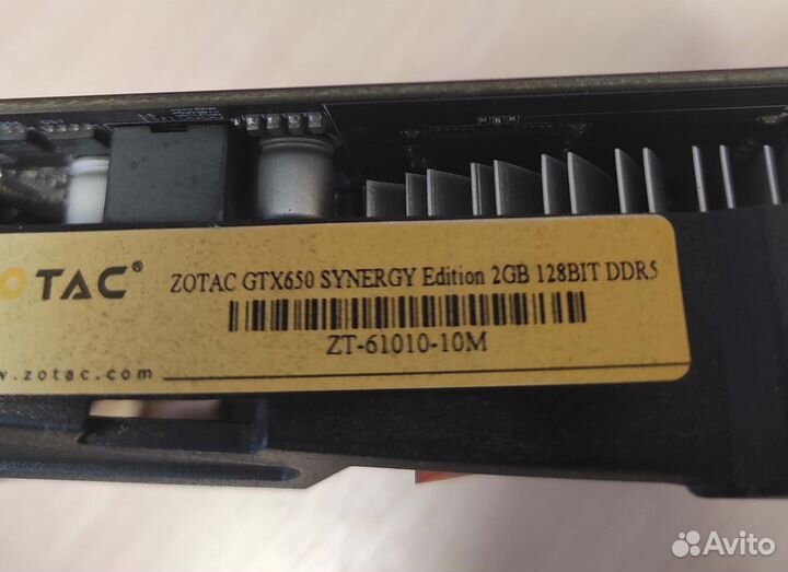 Видеокарта Zotac GTX 650 2GB
