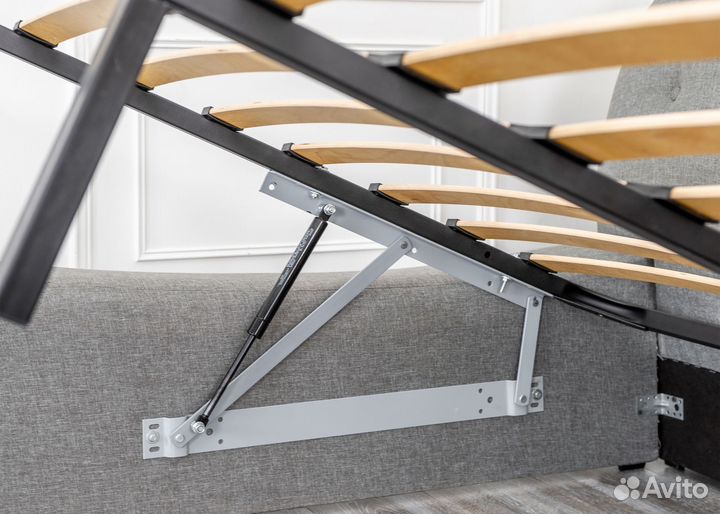 Кровать 160х200 c подъемным механизмом рогожка