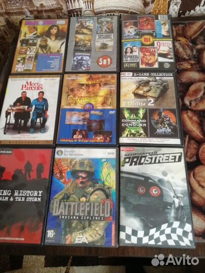 Dvd диски фильмы, музыка, игры и др