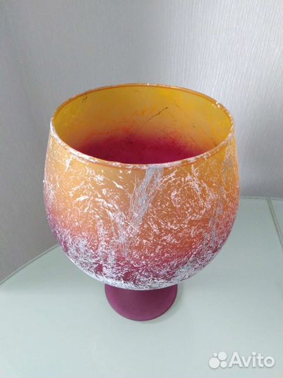 Ваза бокал на ножке