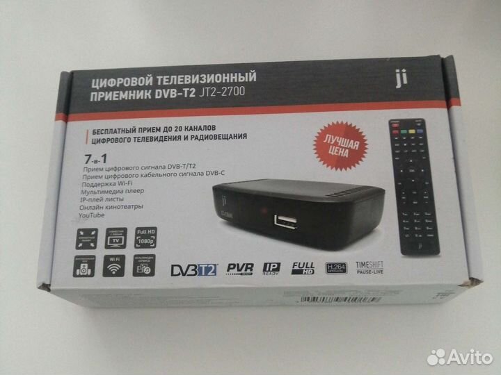 Приставка для цифрового тв на 20 каналов dvb-t2