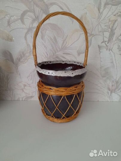 Корзина керамическая посуда СССР