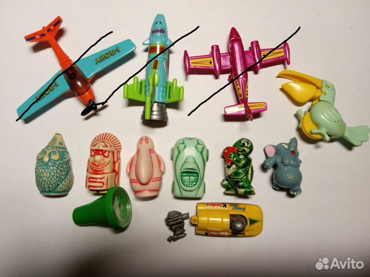 Игрушки из киндер сюрпризов (Kinder)