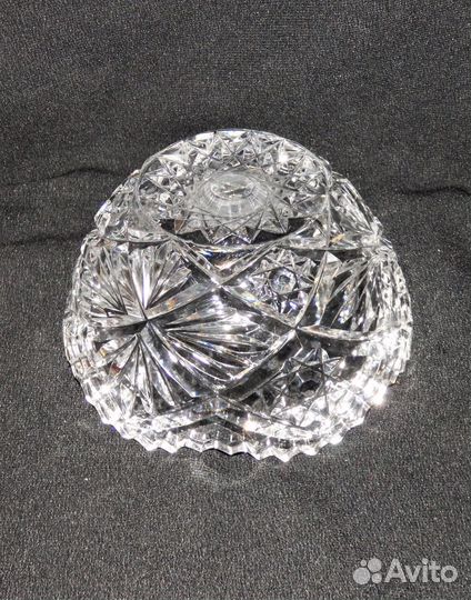 Ваза Салатник хрусталь СССР 1970-е Винтаж