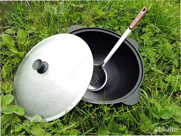 Чугунный казан 10 литров