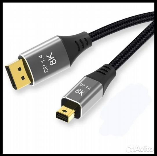 Кабель Baseus Enjoyment MiniDP - DP 1.5м Серый
