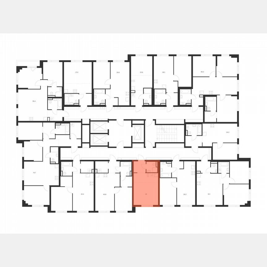 Квартира-студия, 24 м², 18/18 эт.